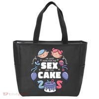 Gender Reveal Funny Cake Tote Bag thumb 0