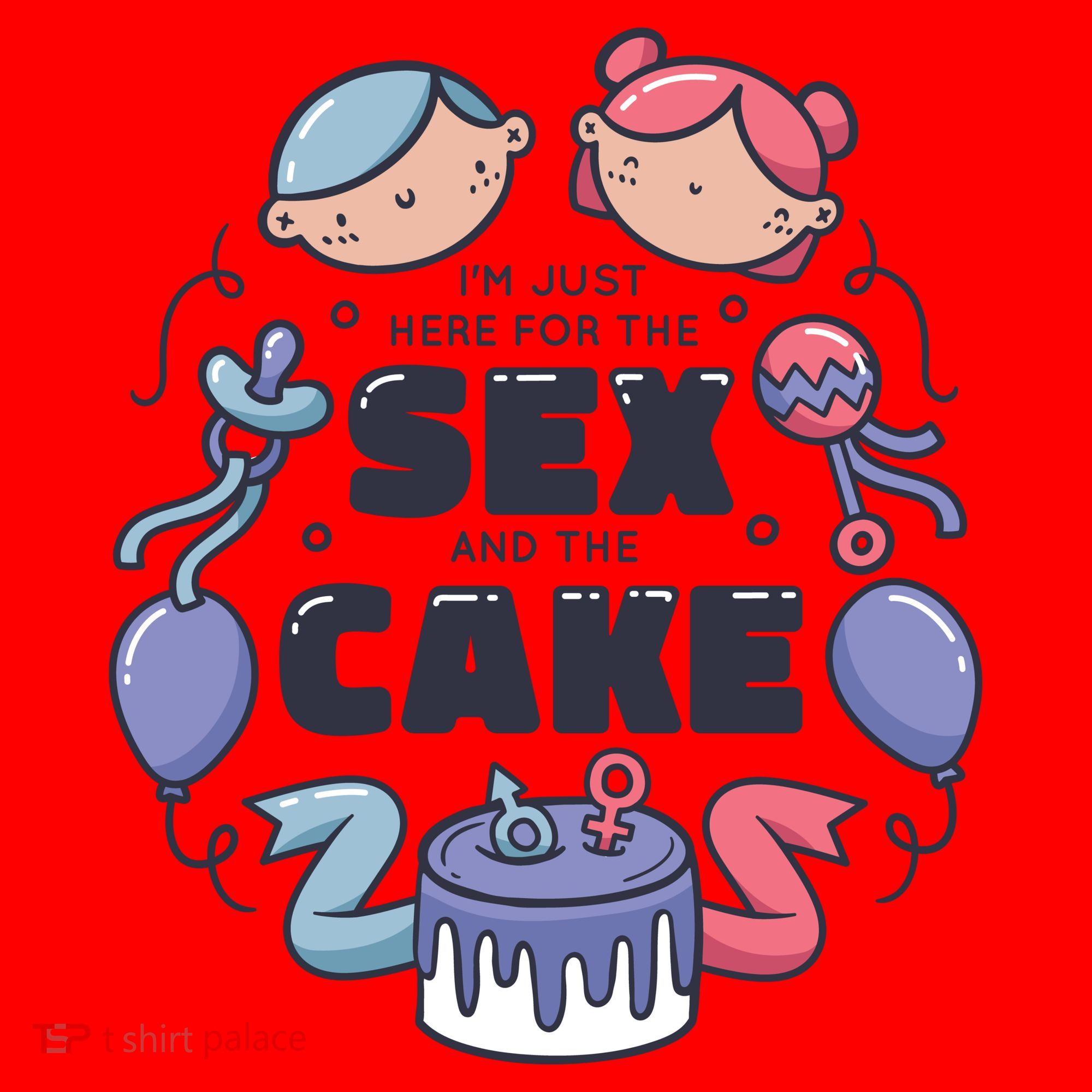 Gender Reveal Funny Cake Santa Hat