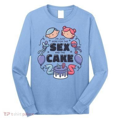 Gender Reveal Funny Cake Long Sleeve Shirt