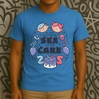 Gender Reveal Funny Cake T-Shirt thumb 3