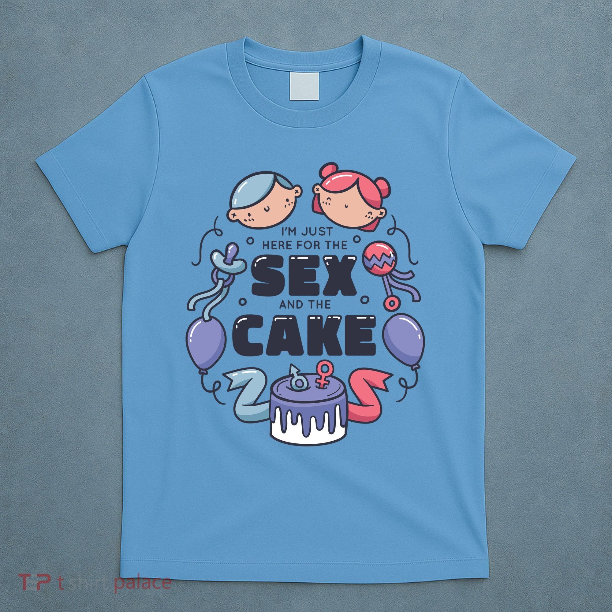 Gender Reveal Funny Cake T-Shirt