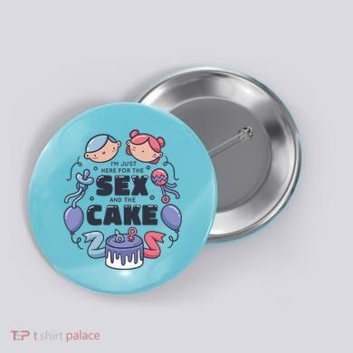Gender Reveal Funny Cake Button