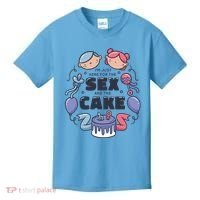 Gender Reveal Funny Cake Kids T-Shirt thumb 0
