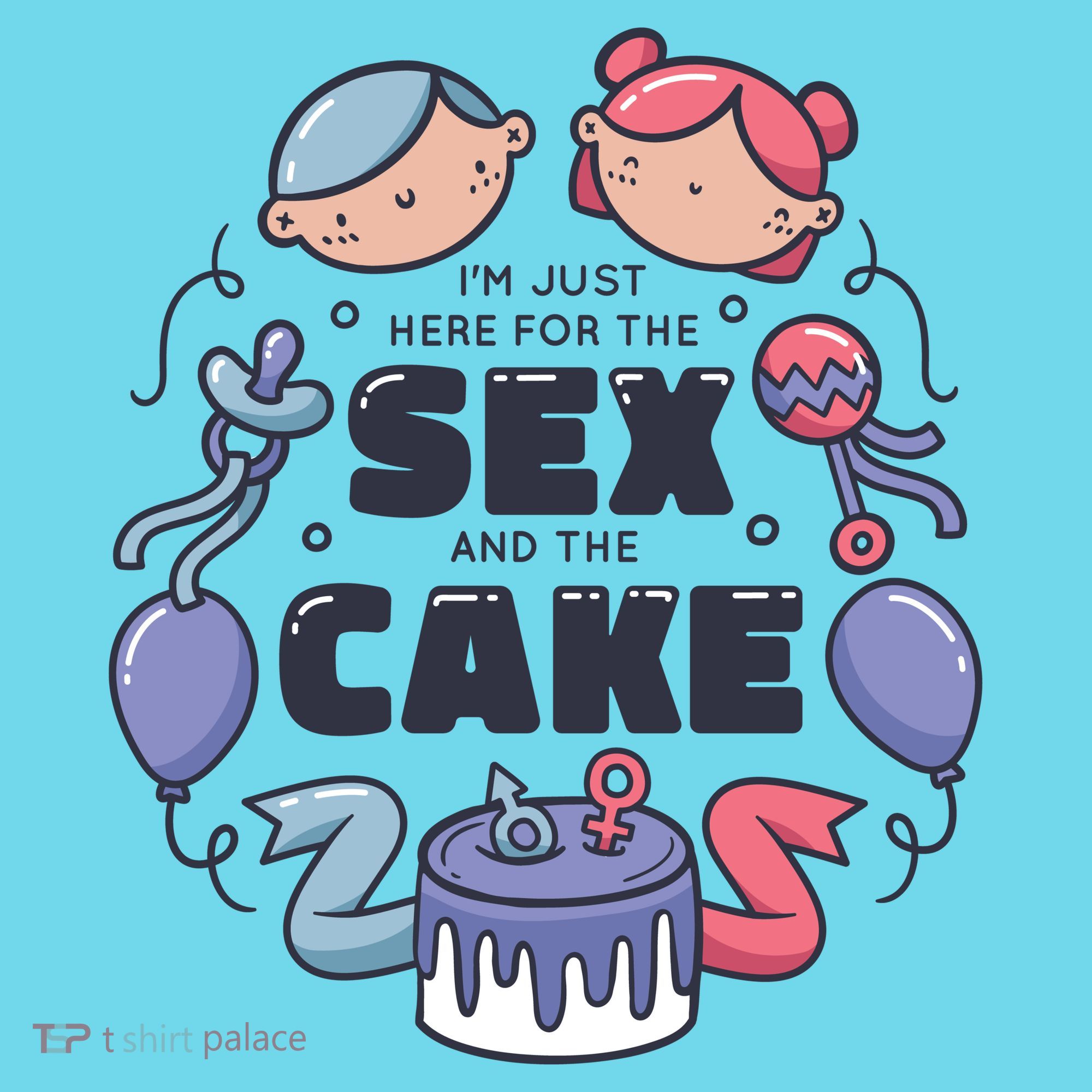 Gender Reveal Funny Cake Kids T-Shirt