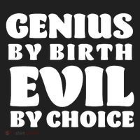 Genius By Birth Evil By Choice Tumbler thumb 3