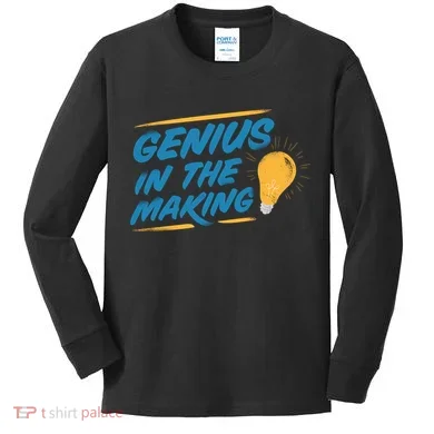 Genius In The Making Kids Long Sleeve Shirt