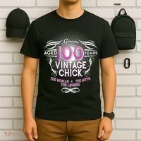 Genuine Aged 100 Years Vintage Chick 100th Birthday T-Shirt thumb 6