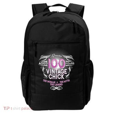 Genuine Aged 100 Years Vintage Chick 100th Birthday Backpack