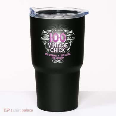 Genuine Aged 100 Years Vintage Chick 100th Birthday Tumbler