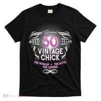 Genuine Aged 30 Years Vintage Chick 30th Birthday T-Shirt thumb 0