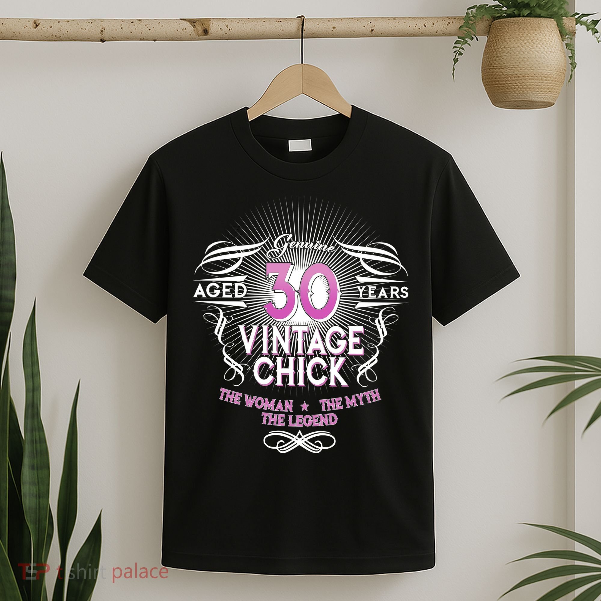 Genuine Aged 30 Years Vintage Chick 30th Birthday T-Shirt