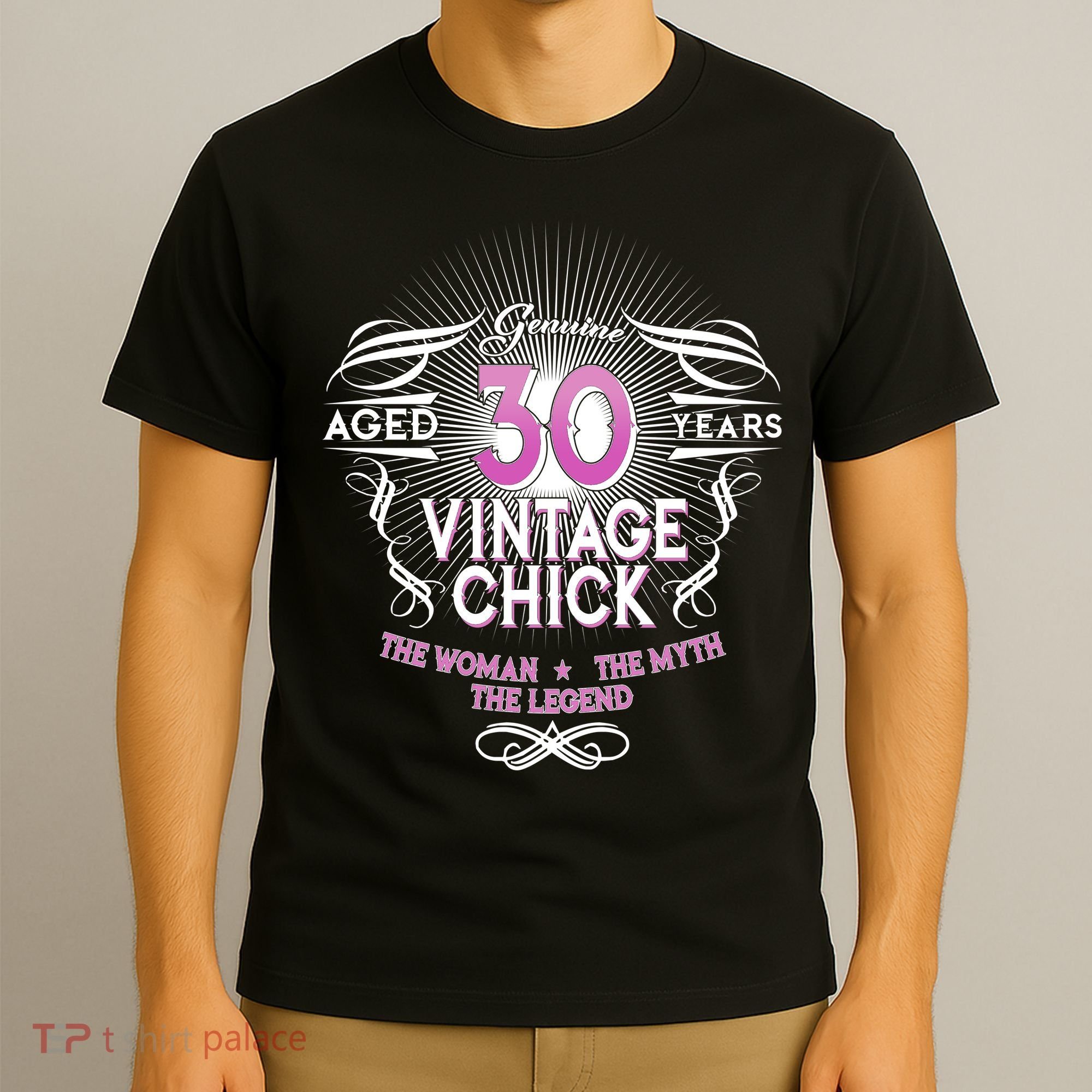 Genuine Aged 30 Years Vintage Chick 30th Birthday T-Shirt