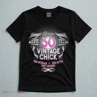 Genuine Aged 30 Years Vintage Chick 30th Birthday T-Shirt thumb 5