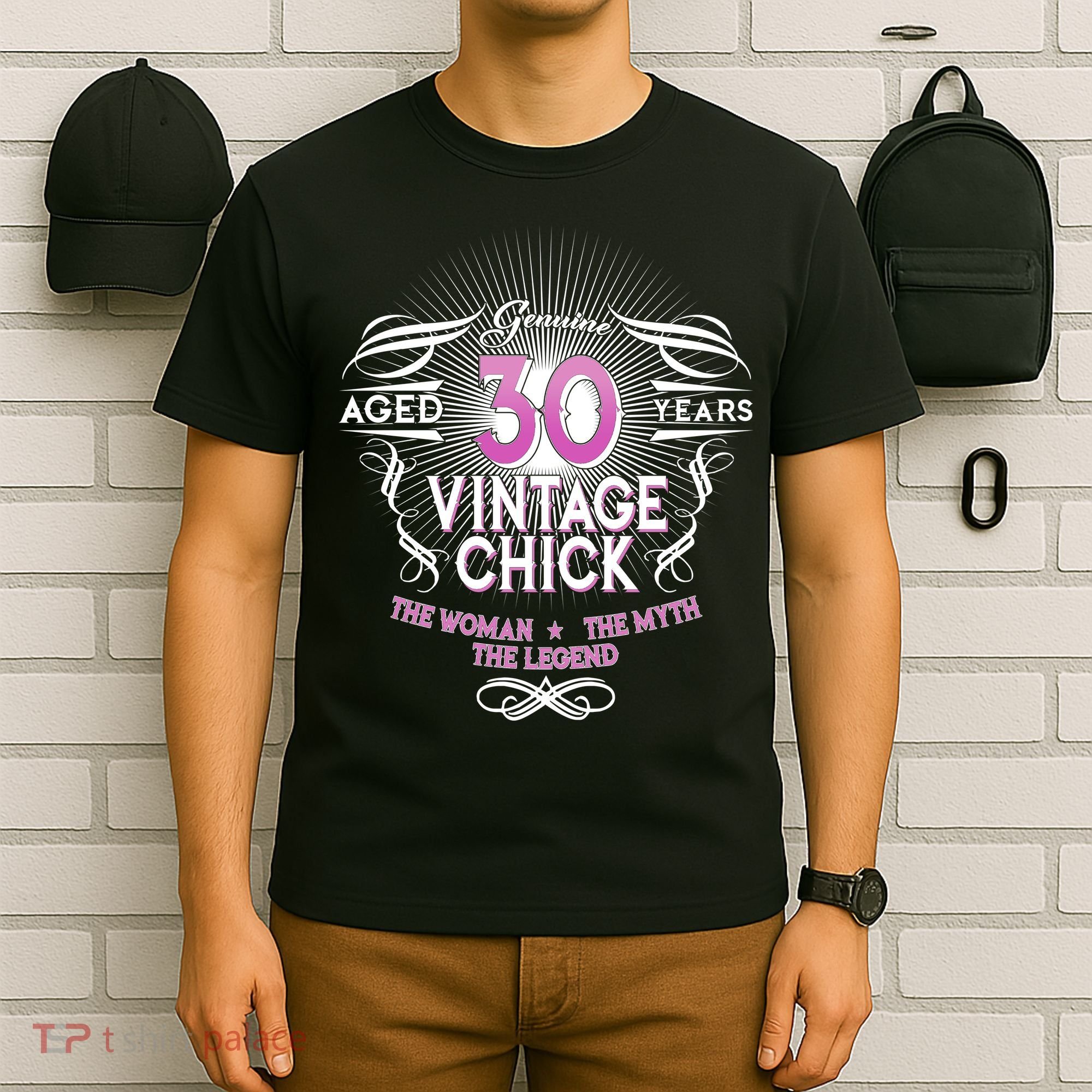 Genuine Aged 30 Years Vintage Chick 30th Birthday T-Shirt