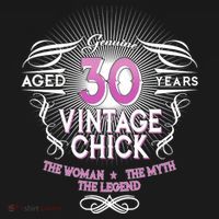 Genuine Aged 30 Years Vintage Chick 30th Birthday T-Shirt thumb 7