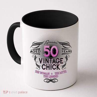 Genuine Aged 50 Years Vintage Chick 50th Birthday Coffee Mug