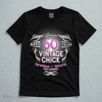 Genuine Aged 60 Years Vintage Chick 60th Birthday T-Shirt thumb 5