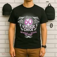 Genuine Aged 60 Years Vintage Chick 60th Birthday T-Shirt thumb 6