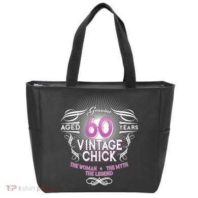 Genuine Aged 60 Years Vintage Chick 60th Birthday Tote Bag