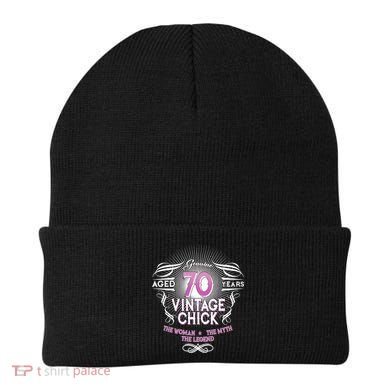 Genuine Aged 70 Years Vintage Chick 70th Birthday Beanie