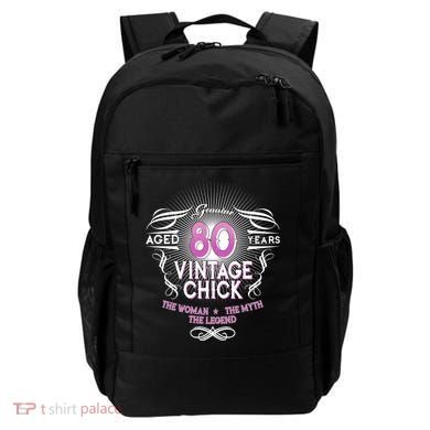 Genuine Aged 80 Years Vintage Chick 80th Birthday Backpack
