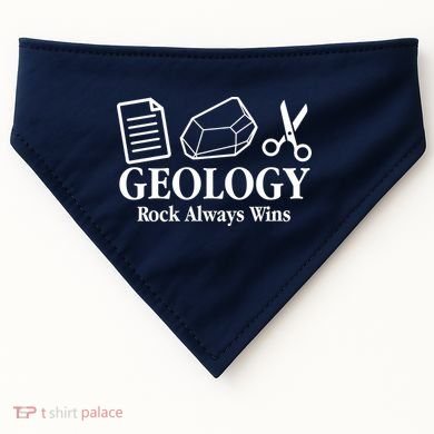 Geology Rock Always Wins USA-Made Doggie Bandana