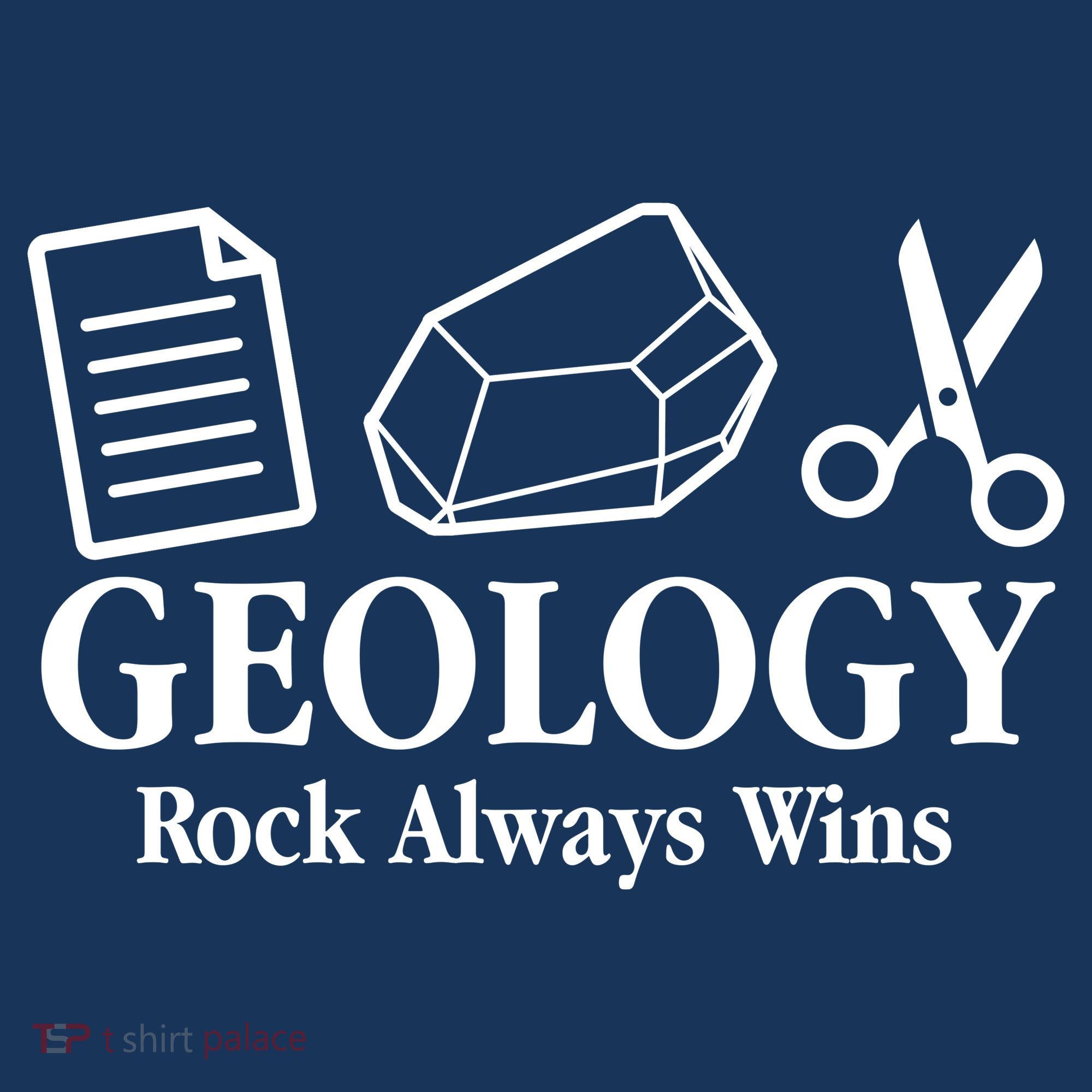Geology Rock Always Wins Button