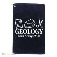 Geology Rock Always Wins Golf Towel thumb 0