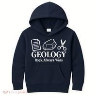 Geology Rock Always Wins Kids Hoodie thumb 0
