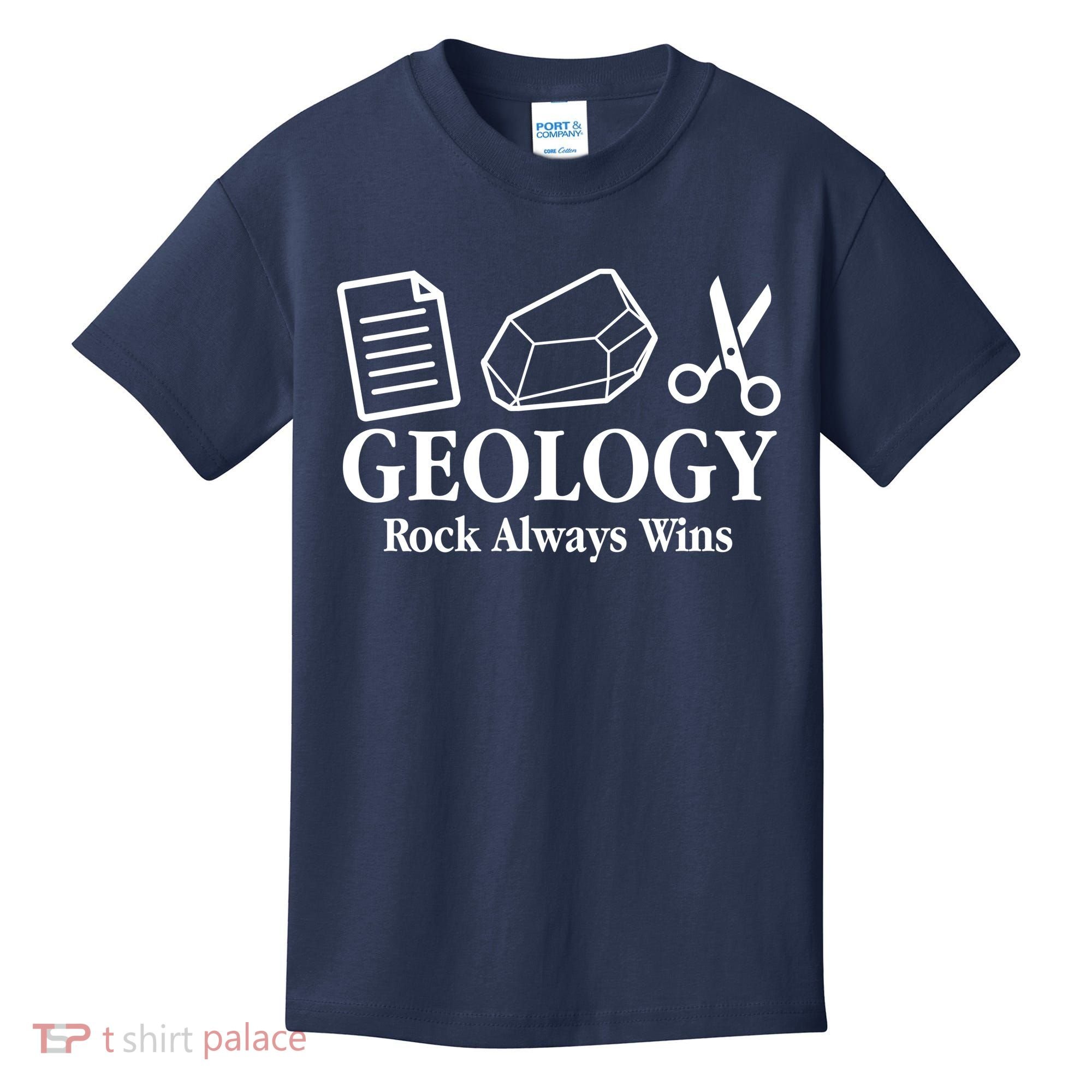 Geology Rock Always Wins Kids T-Shirt