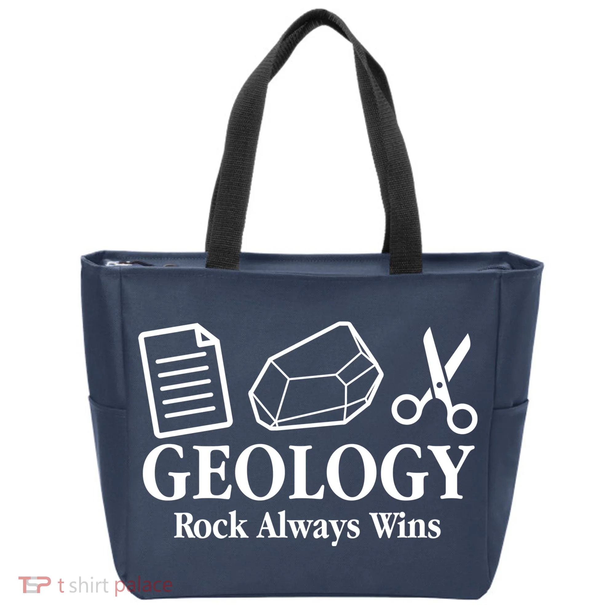 Geology Rock Always Wins Tote Bag