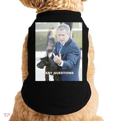 George Bush Middle Finger Doggie Tank