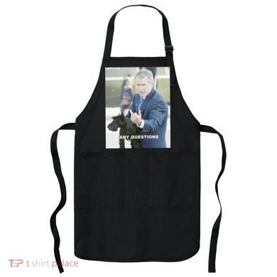 George Bush Middle Finger Apron