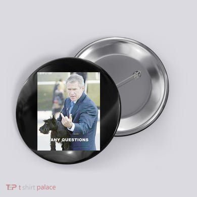George Bush Middle Finger Button