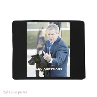 George Bush Middle Finger Mousepad