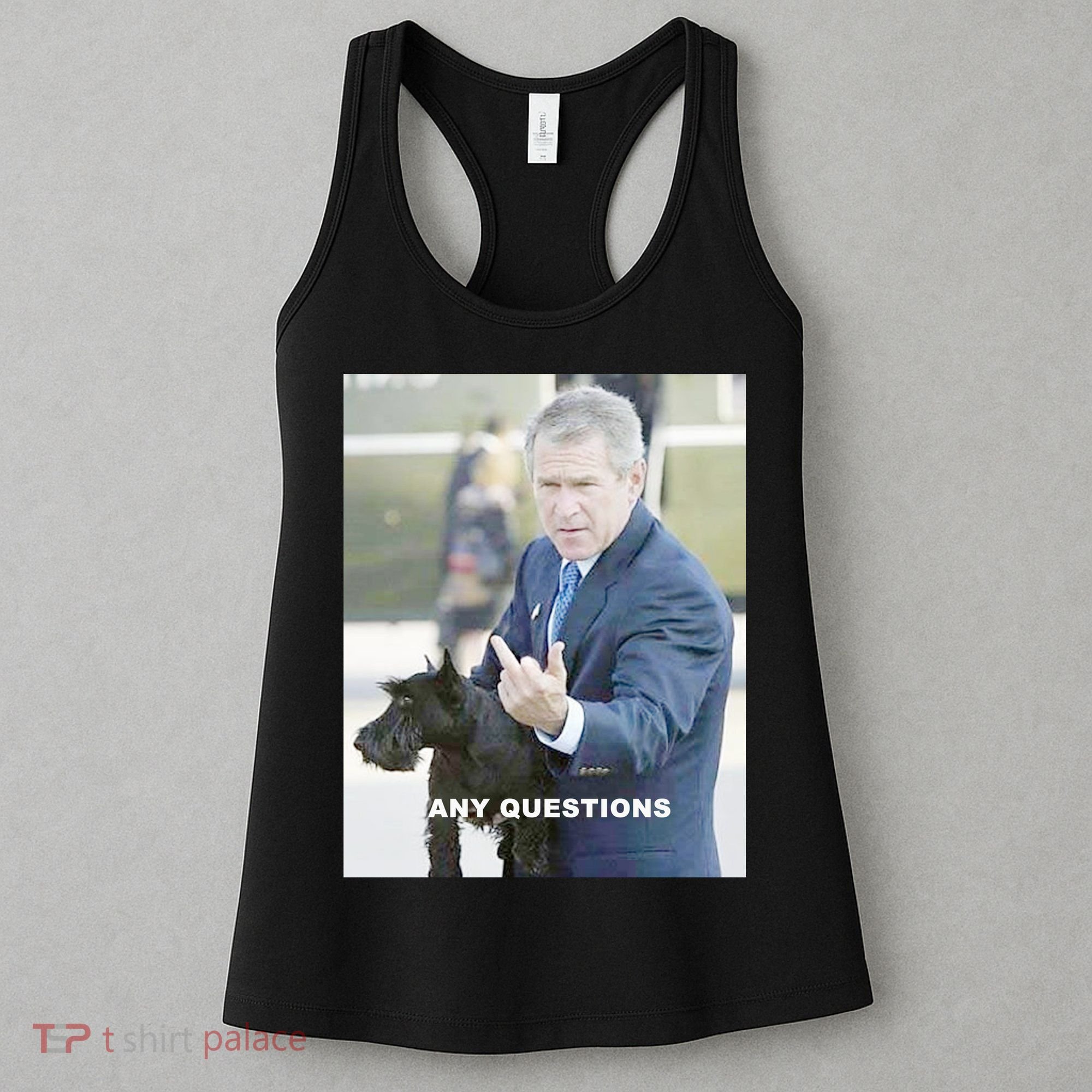 George Bush Middle Finger Women's Tank Top