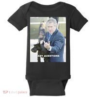 George Bush Middle Finger Baby Bodysuit thumb 0