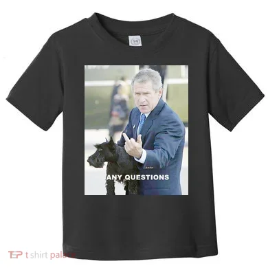 George Bush Middle Finger Toddler T-Shirt