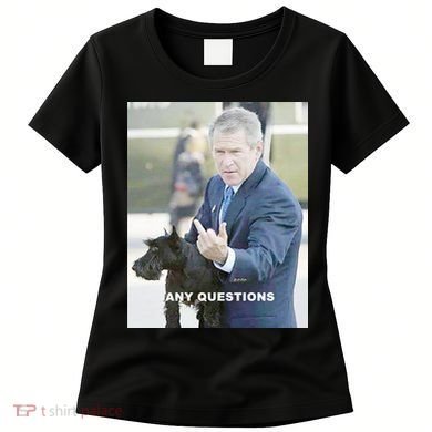 George Bush Middle Finger Women's T-Shirt