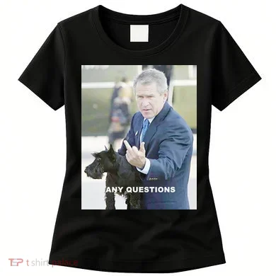 George Bush Middle Finger Women's T-Shirt