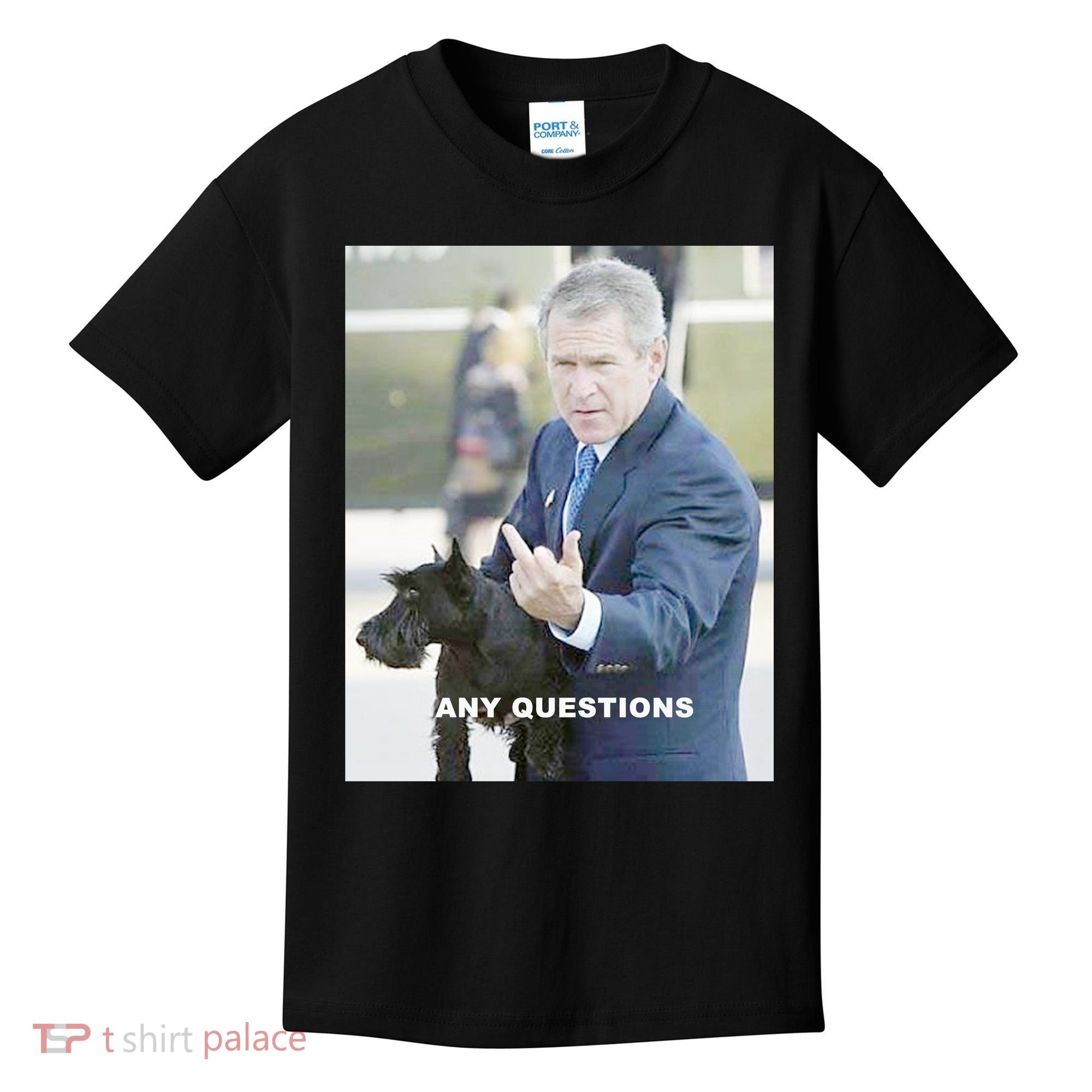 George Bush Middle Finger Kids T-Shirt
