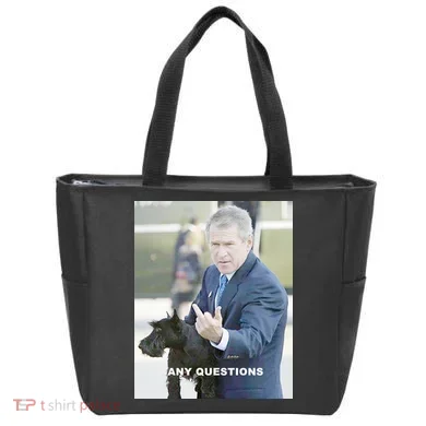 George Bush Middle Finger Tote Bag