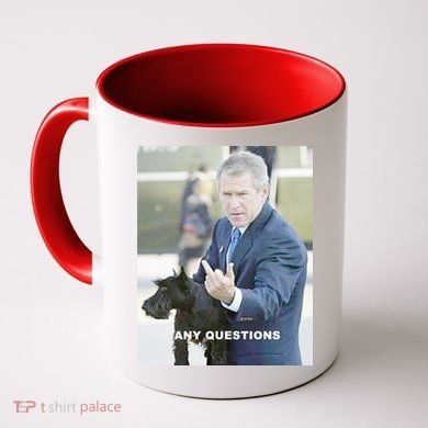 George Bush Middle Finger Coffee Mug