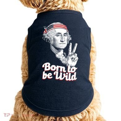 George Washington Born To Be Wild Doggie Tank