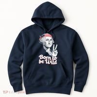 George Washington Born To Be Wild Hoodie thumb 0