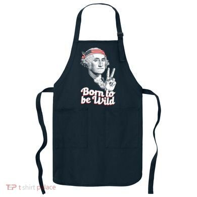 George Washington Born To Be Wild Apron