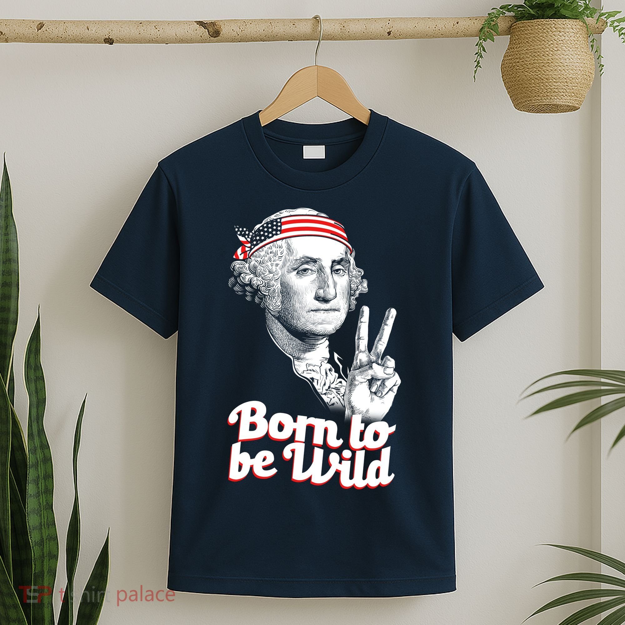 George Washington Born To Be Wild T-Shirt