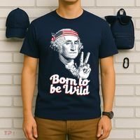 George Washington Born To Be Wild T-Shirt thumb 6