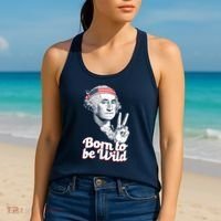 George Washington Born To Be Wild Women's Tank Top thumb 2