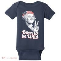 George Washington Born To Be Wild Baby Bodysuit thumb 0